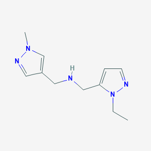 [(1-ethyl-1H-pyrazol-5-yl)methyl][(1-methyl-1H-pyrazol-4-yl)methyl]amine