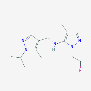 1-(2-fluoroethyl)-4-methyl-N-{[5-methyl-1-(propan-2-yl)-1H-pyrazol-4-yl]methyl}-1H-pyrazol-5-amine