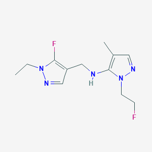 N-[(1-ethyl-5-fluoro-1H-pyrazol-4-yl)methyl]-1-(2-fluoroethyl)-4-methyl-1H-pyrazol-5-amine