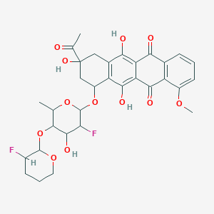 molecular formula C32H34F2O12 B117411 Dfftp-daunomycinone CAS No. 141291-21-6