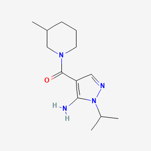 4-(3-methylpiperidine-1-carbonyl)-1-(propan-2-yl)-1H-pyrazol-5-amine