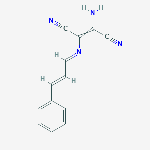 2-amino-3-{[(2E)-3-phenylprop-2-en-1-ylidene]amino}but-2-enedinitrile