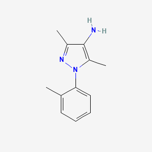 3,5-dimethyl-1-(2-methylphenyl)-1H-pyrazol-4-amine