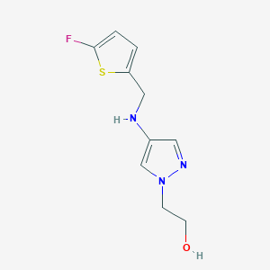 2-(4-{[(5-fluorothiophen-2-yl)methyl]amino}-1H-pyrazol-1-yl)ethan-1-ol