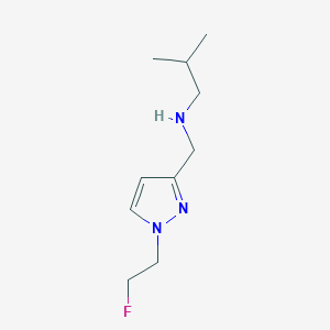 {[1-(2-fluoroethyl)-1H-pyrazol-3-yl]methyl}(2-methylpropyl)amine