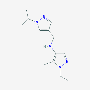 1-ethyl-5-methyl-N-{[1-(propan-2-yl)-1H-pyrazol-4-yl]methyl}-1H-pyrazol-4-amine