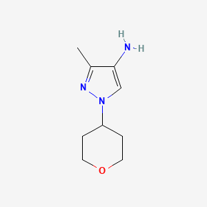 3-Methyl-1-(oxan-4-yl)-1H-pyrazol-4-amine