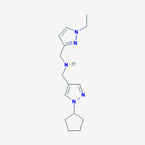 [(1-cyclopentyl-1H-pyrazol-4-yl)methyl][(1-ethyl-1H-pyrazol-3-yl)methyl]amine