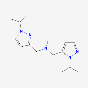 {[1-(propan-2-yl)-1H-pyrazol-3-yl]methyl}({[1-(propan-2-yl)-1H-pyrazol-5-yl]methyl})amine