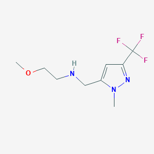 (2-methoxyethyl)({[1-methyl-3-(trifluoromethyl)-1H-pyrazol-5-yl]methyl})amine