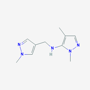 1,4-dimethyl-N-[(1-methyl-1H-pyrazol-4-yl)methyl]-1H-pyrazol-5-amine