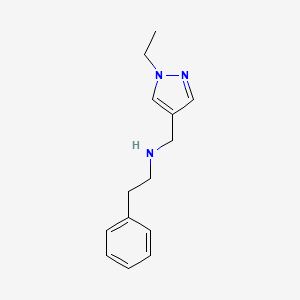 [(1-ethyl-1H-pyrazol-4-yl)methyl](2-phenylethyl)amine