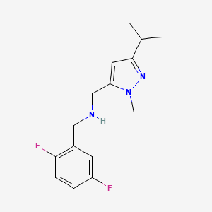 [(2,5-difluorophenyl)methyl]({[1-methyl-3-(propan-2-yl)-1H-pyrazol-5-yl]methyl})amine