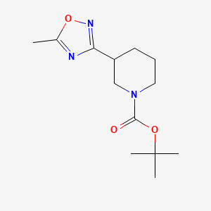 Tert-butyl 3-(5-methyl-1,2,4-oxadiazol-3-yl)piperidine-1-carboxylate