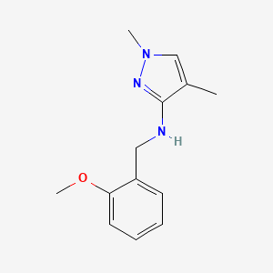 N-(2-methoxybenzyl)-1,4-dimethyl-1H-pyrazol-3-amine