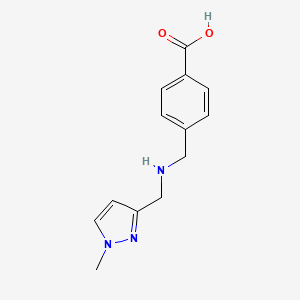 4-({[(1-methyl-1H-pyrazol-3-yl)methyl]amino}methyl)benzoic acid