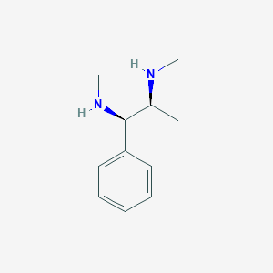 molecular formula C11H18N2 B11741336 (1R,2S)-N1,N2-dimethyl-1-phenylpropane-1,2-diamine 