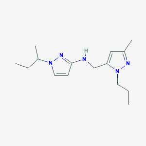 1-(butan-2-yl)-N-[(3-methyl-1-propyl-1H-pyrazol-5-yl)methyl]-1H-pyrazol-3-amine