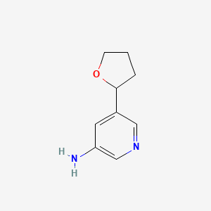 5-(Oxolan-2-yl)pyridin-3-amine