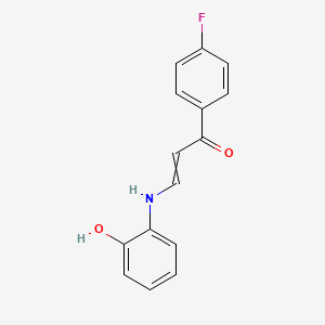 1-(4-Fluorophenyl)-3-[(2-hydroxyphenyl)amino]prop-2-en-1-one