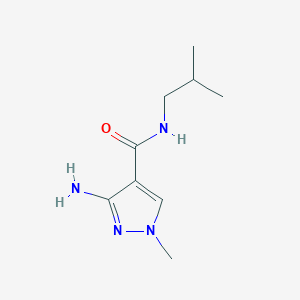 3-amino-1-methyl-N-(2-methylpropyl)-1H-pyrazole-4-carboxamide