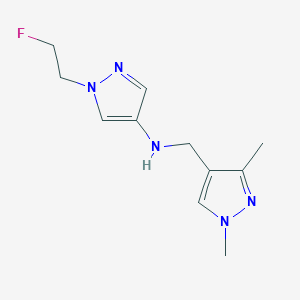 N-[(1,3-dimethyl-1H-pyrazol-4-yl)methyl]-1-(2-fluoroethyl)-1H-pyrazol-4-amine