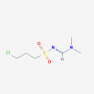 molecular formula C6H13ClN2O2S B11741384 N'-(3-chloropropanesulfonyl)-N,N-dimethylmethanimidamide 