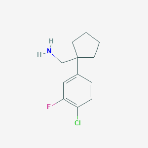 1-(4-Chloro-3-fluorophenyl)cyclopentanemethanamine