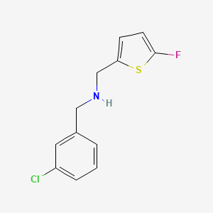 [(3-Chlorophenyl)methyl][(5-fluorothiophen-2-yl)methyl]amine