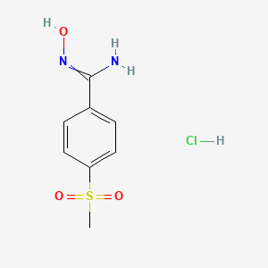 N'-hydroxy-4-methanesulfonylbenzene-1-carboximidamide hydrochloride