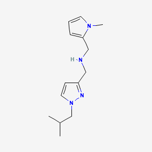 [(1-methyl-1H-pyrrol-2-yl)methyl]({[1-(2-methylpropyl)-1H-pyrazol-3-yl]methyl})amine