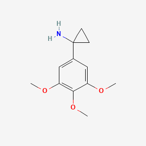 molecular formula C12H17NO3 B11741469 1-(3,4,5-Trimethoxyphenyl)cyclopropanamine 