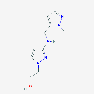 2-(3-{[(1-methyl-1H-pyrazol-5-yl)methyl]amino}-1H-pyrazol-1-yl)ethan-1-ol