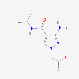 3-amino-1-(2,2-difluoroethyl)-N-(propan-2-yl)-1H-pyrazole-4-carboxamide