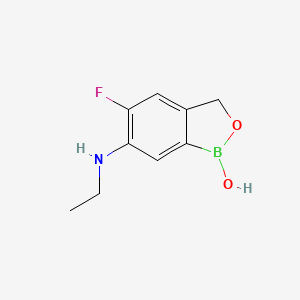 6-(Ethylamino)-5-fluoro-1,3-dihydro-2,1-benzoxaborol-1-ol