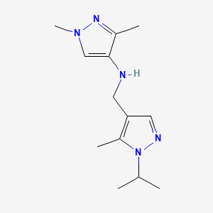 1,3-dimethyl-N-{[5-methyl-1-(propan-2-yl)-1H-pyrazol-4-yl]methyl}-1H-pyrazol-4-amine