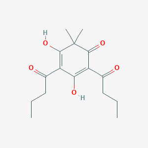 2,6-Dibutanoyl-3,5-dihydroxy-4,4-dimethylcyclohexa-2,5-dien-1-one