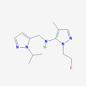 1-(2-fluoroethyl)-4-methyl-N-{[1-(propan-2-yl)-1H-pyrazol-5-yl]methyl}-1H-pyrazol-5-amine