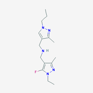 [(1-ethyl-5-fluoro-3-methyl-1H-pyrazol-4-yl)methyl][(3-methyl-1-propyl-1H-pyrazol-4-yl)methyl]amine