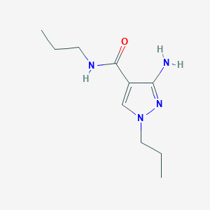 molecular formula C10H18N4O B11741689 3-Amino-N,1-dipropyl-1H-pyrazole-4-carboxamide 