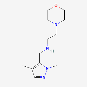 [(1,4-dimethyl-1H-pyrazol-5-yl)methyl][2-(morpholin-4-yl)ethyl]amine