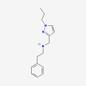 (2-phenylethyl)[(1-propyl-1H-pyrazol-3-yl)methyl]amine