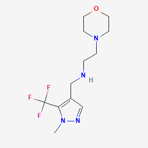 {[1-methyl-5-(trifluoromethyl)-1H-pyrazol-4-yl]methyl}[2-(morpholin-4-yl)ethyl]amine