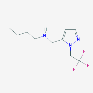 butyl({[1-(2,2,2-trifluoroethyl)-1H-pyrazol-5-yl]methyl})amine