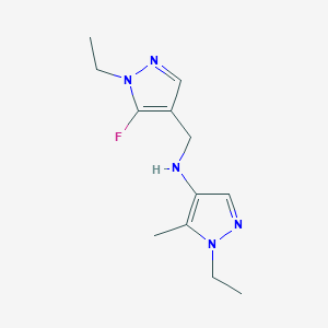 1-ethyl-N-[(1-ethyl-5-fluoro-1H-pyrazol-4-yl)methyl]-5-methyl-1H-pyrazol-4-amine