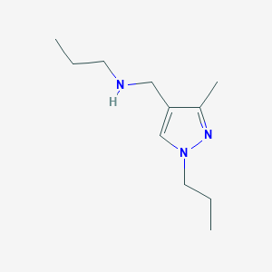 [(3-methyl-1-propyl-1H-pyrazol-4-yl)methyl](propyl)amine