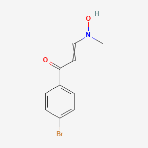 molecular formula C10H10BrNO2 B11741752 1-(4-Bromophenyl)-3-(hydroxy(methyl)amino)prop-2-en-1-one 