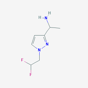 1-[1-(2,2-Difluoroethyl)-1H-pyrazol-3-yl]ethanamine