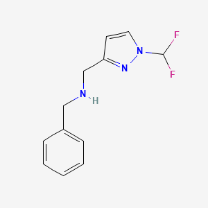 benzyl({[1-(difluoromethyl)-1H-pyrazol-3-yl]methyl})amine