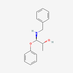 molecular formula C16H19NO2 B11741800 (1R,2R)-1-(benzylamino)-1-phenoxypropan-2-ol 